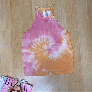 TIE DYE HALTER TANK